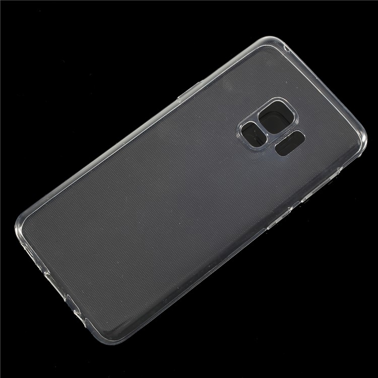 Soft Clear TPU Mobile Cover Case with Non-slip Inner for Samsung Galaxy S9 - Transparent-1
