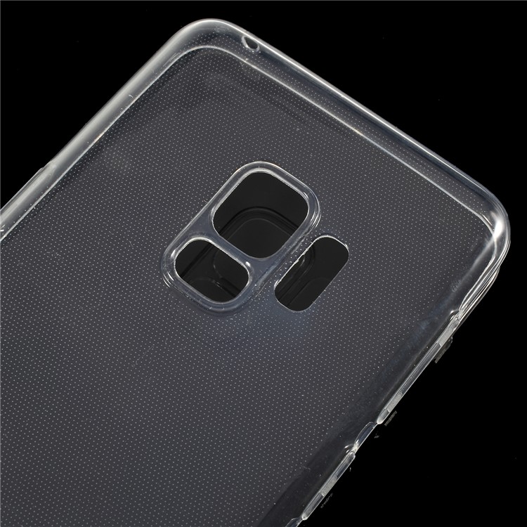 Soft Clear TPU Mobile Cover Case with Non-slip Inner for Samsung Galaxy S9 - Transparent-3