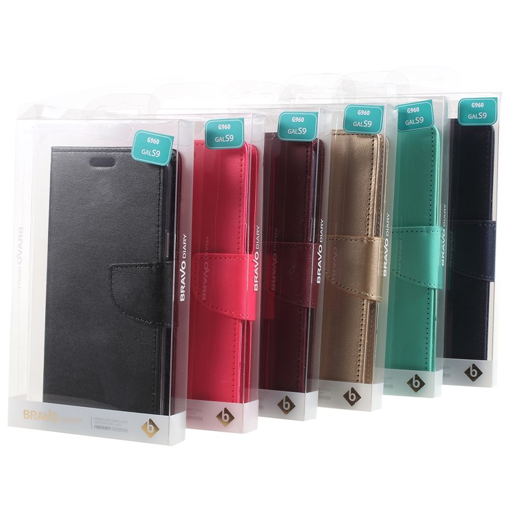 MERCURY GOOSPERY Bravo Diary Wallet Leather Mobile Casing for Samsung Galaxy S9 - Black-10