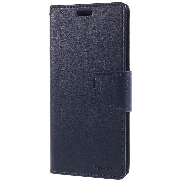 MERCURY GOOSPERY Bravo Diary Leather Mobile Cover for Samsung Galaxy S9 G960 - Dark Blue-1