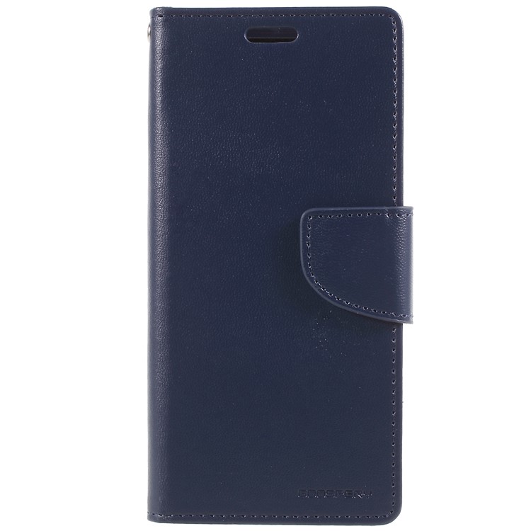 MERCURY GOOSPERY Bravo Diary Leather Mobile Cover for Samsung Galaxy S9 G960 - Dark Blue-3