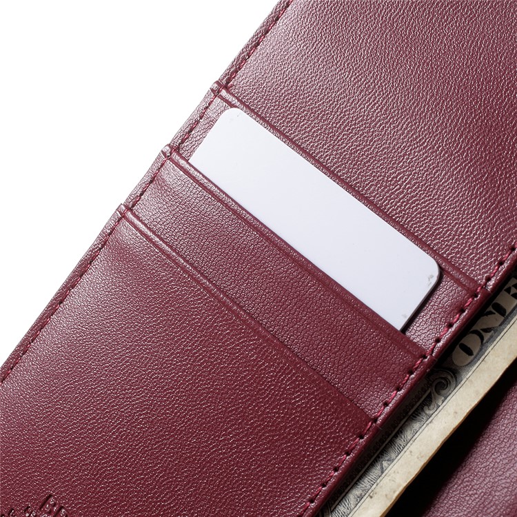 MERCURY GOOSPERY Bravo Diary Wallet Leather Case with Stand for Samsung Galaxy S9 Plus - Wine Red-6