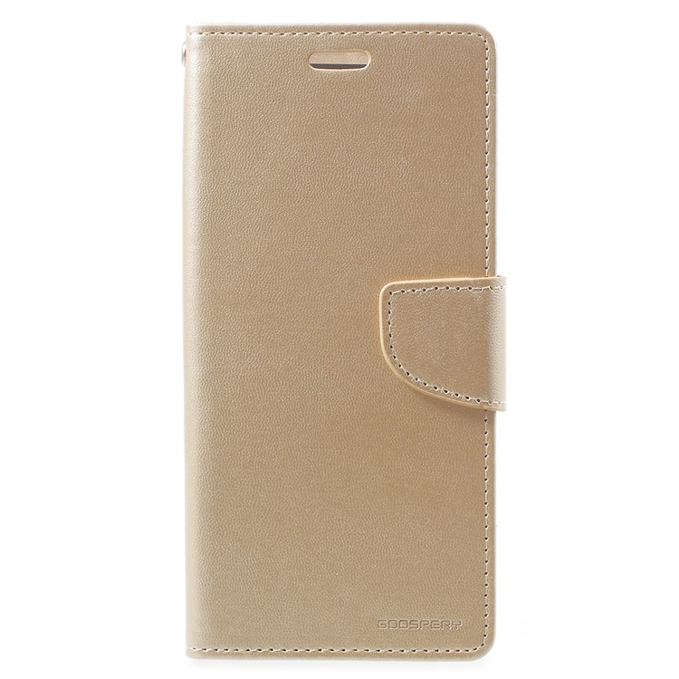 MERCURY GOOSPERY Bravo Diary PU Leather Flip Stand Cell Phone Cover for Samsung Galaxy S9 Plus - Gold-1