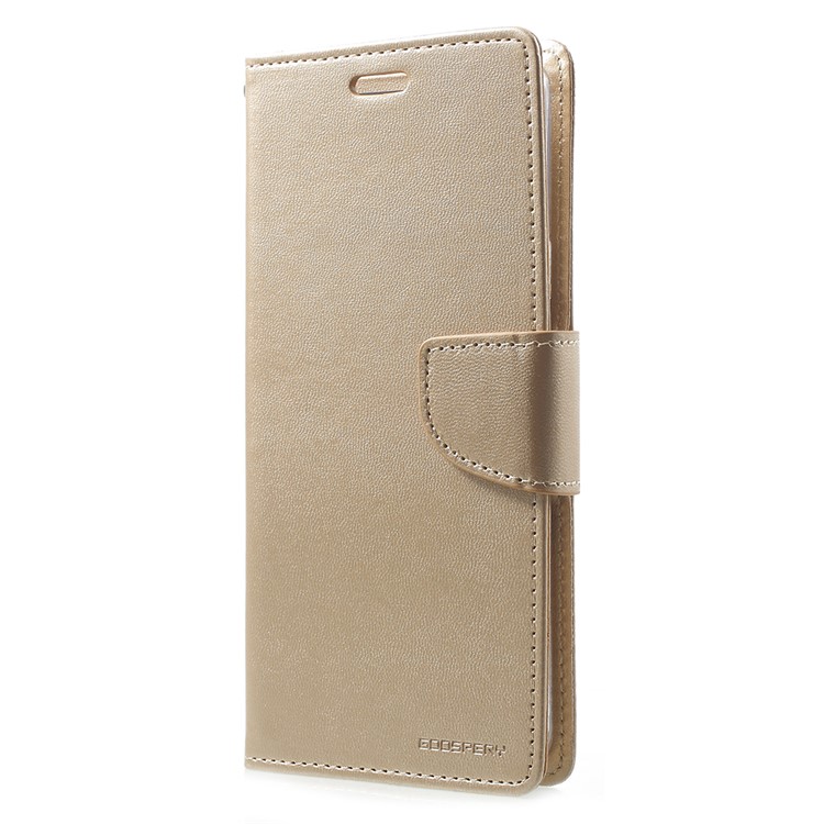 MERCURY GOOSPERY Bravo Diary PU Leather Flip Stand Cell Phone Cover for Samsung Galaxy S9 Plus - Gold-2