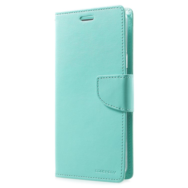 MERCURY GOOSPERY Bravo Diary Wallet Leather Stand Mobile Casing for Samsung Galaxy S9 Plus - Cyan-2