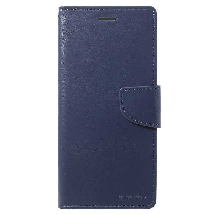 MERCURY GOOSPERY Bravo Diary Wallet Leather Protection Phone Cover for Samsung Galaxy S9 Plus - Dark Blue-1