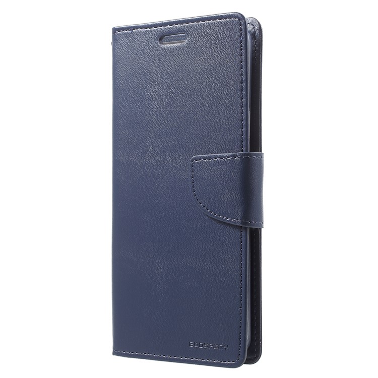 MERCURY GOOSPERY Bravo Diary Wallet Leather Protection Phone Cover for Samsung Galaxy S9 Plus - Dark Blue-2