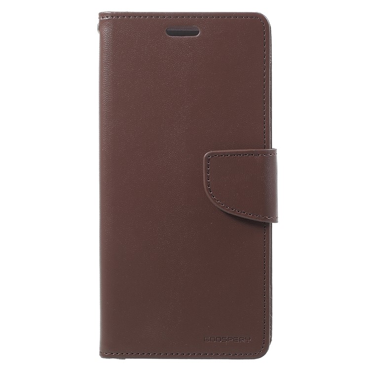 MERCURY GOOSPERY for Samsung Galaxy S9+ Bravo Diary PU Leather Cell Phone Case Accessory - Coffee-1