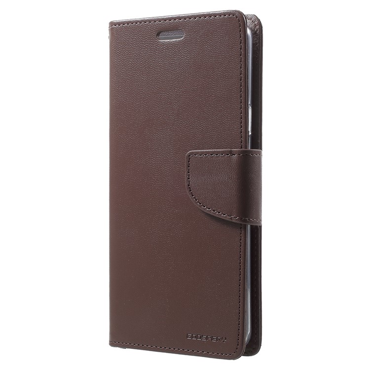 MERCURY GOOSPERY for Samsung Galaxy S9+ Bravo Diary PU Leather Cell Phone Case Accessory - Coffee-2
