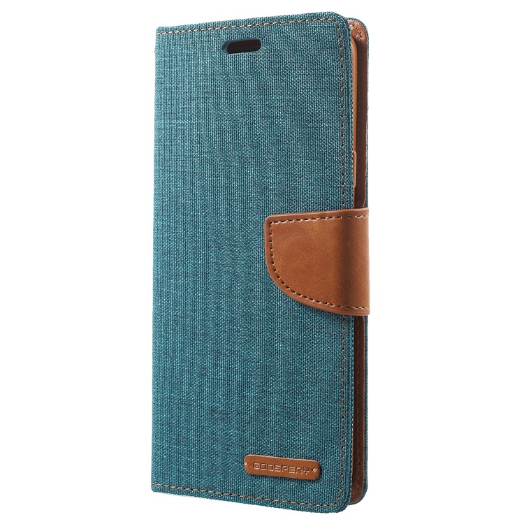 MERCURY GOOSPERY Diário De Lona Stand Bolsa De Couro Para Carteira De Samsung Galaxy S9 Plus - Verde-2