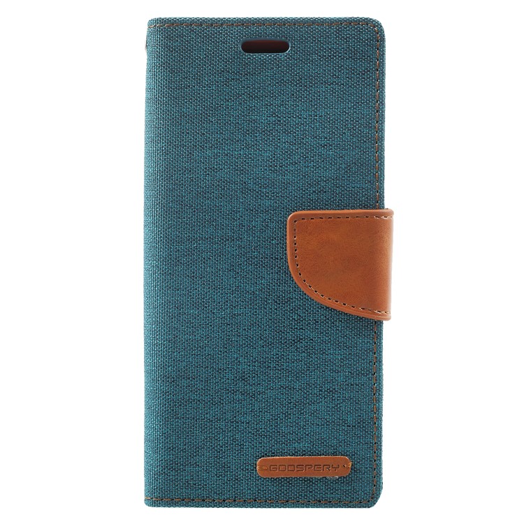 MERCURY GOOSPERY for Samsung Galaxy S9 Canvas Diary Stand Leather Wallet Cover - Green-1