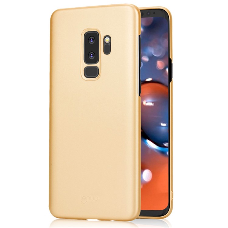 

LENUO Leshield Series Silky Touch Hard Mobile Phone Cover for Samsung Galaxy S9 Plus G965 - Gold