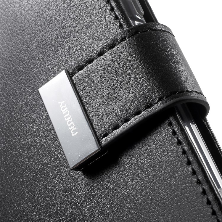 MERCURY GOOSPERY Rich Diary Leather Wallet Cover for Samsung Galaxy S9 - Black-7
