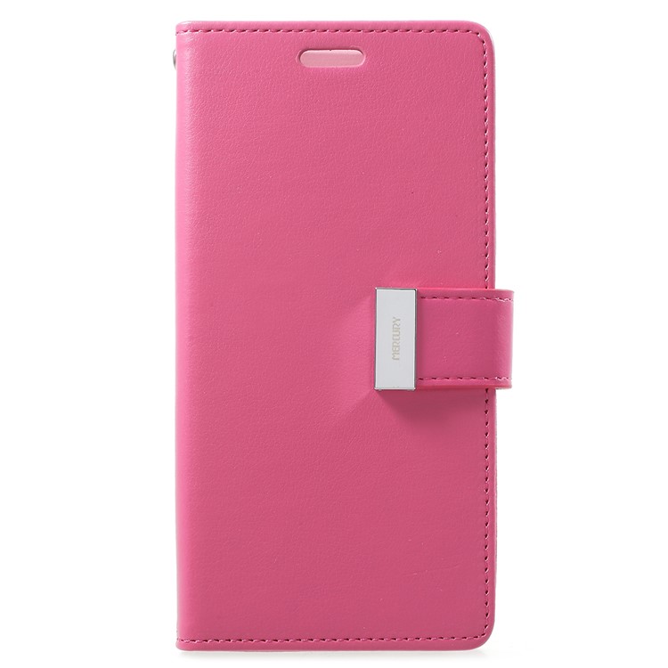 MERCURY GOOSPERY Rich Diary Leather Wallet Case for Samsung Galaxy S9 G960 - Rose-1