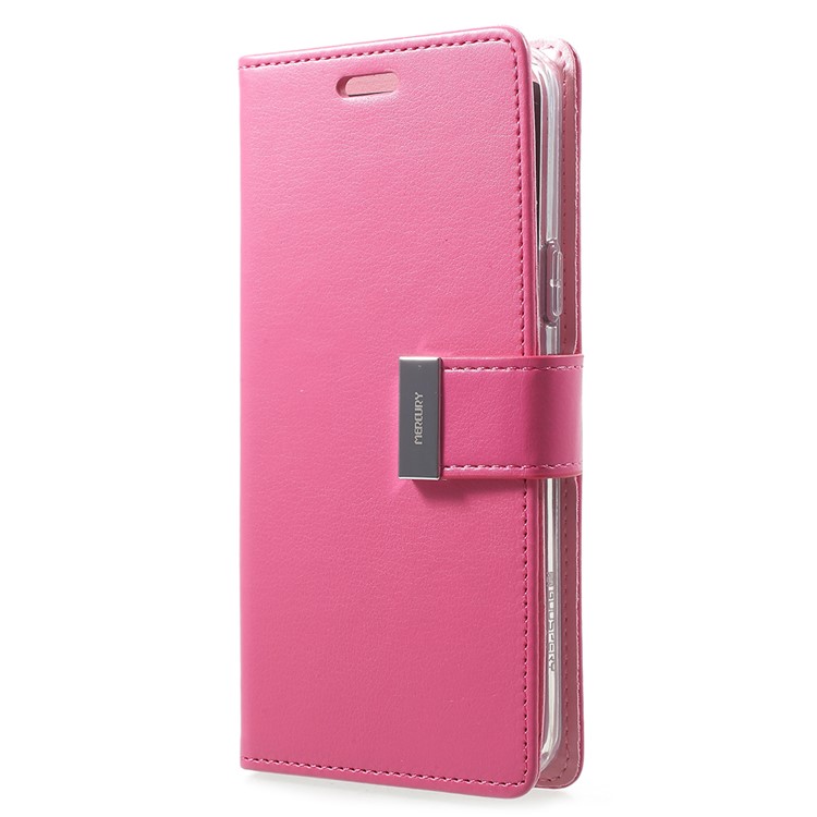 MERCURY GOOSPERY Rich Diary Leather Wallet Case for Samsung Galaxy S9 G960 - Rose-2