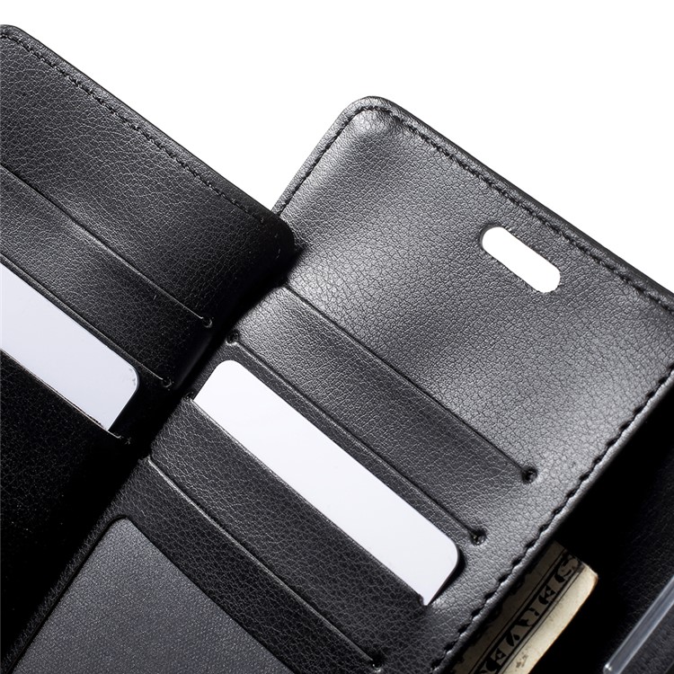 MERCURY GOOSPERY Rich Diary Leather Wallet Case for Samsung Galaxy S9+ - Black-7