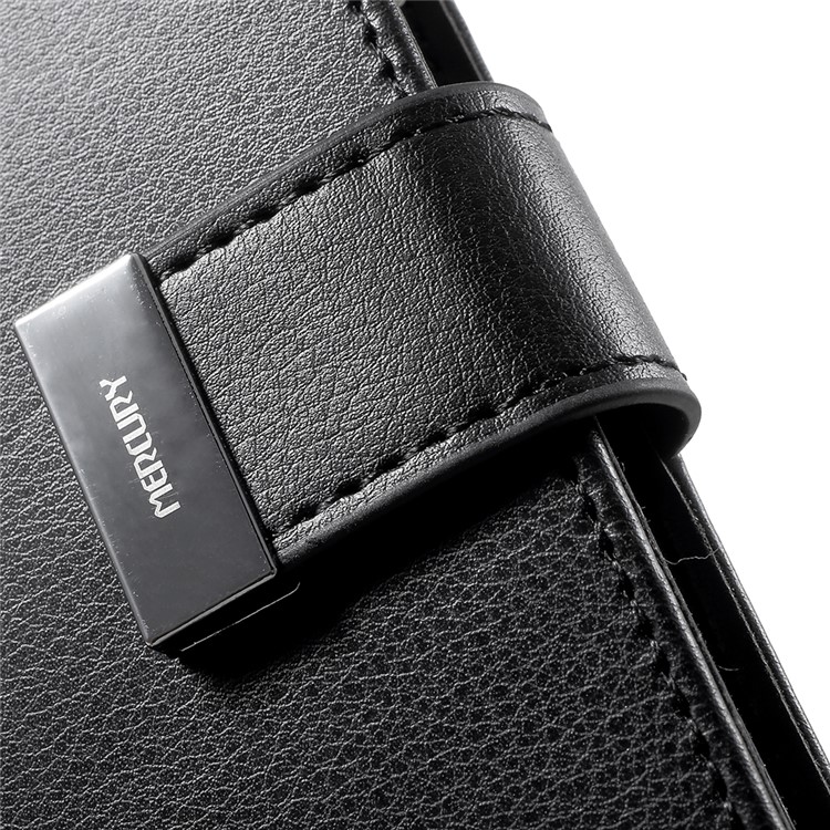 MERCURY GOOSPERY Rich Diary Leather Wallet Case for Samsung Galaxy S9+ - Black-8