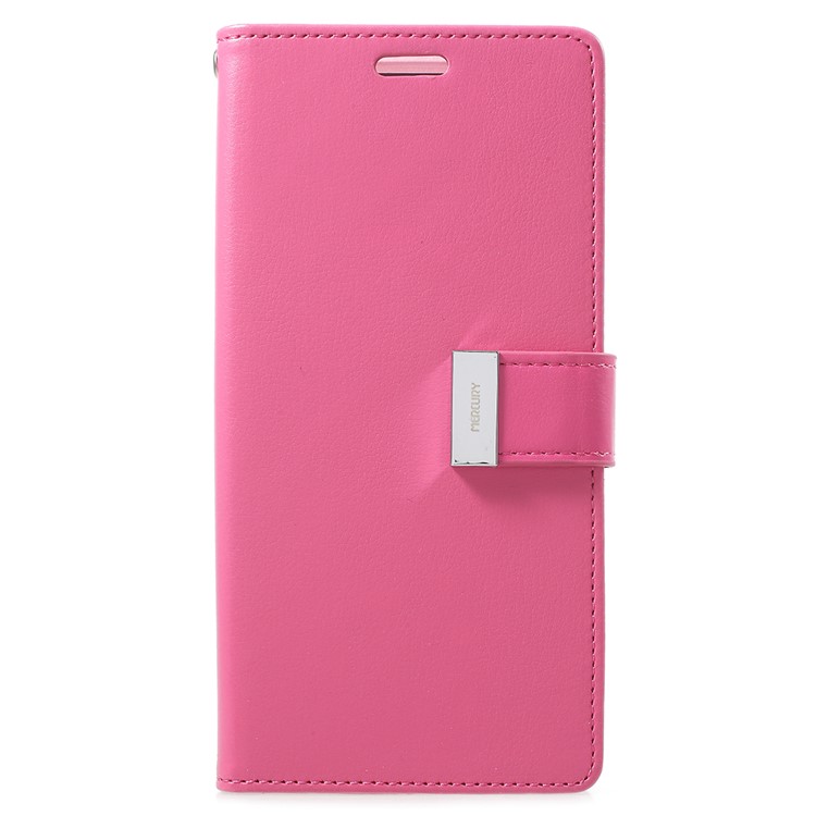 MERCURY GOOSPERY Rich Diary Leather Wallet Cover Accessory for Samsung Galaxy S9 Plus - Rose-2