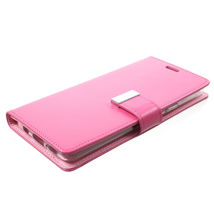 MERCURY GOOSPERY Rich Diary Leather Wallet Cover Accessory for Samsung Galaxy S9 Plus - Rose-4