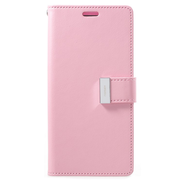MERCURY GOOSPERY Rich Diary Leather Wallet Protection Casing for Samsung Galaxy S9 Plus G965 - Pink-2