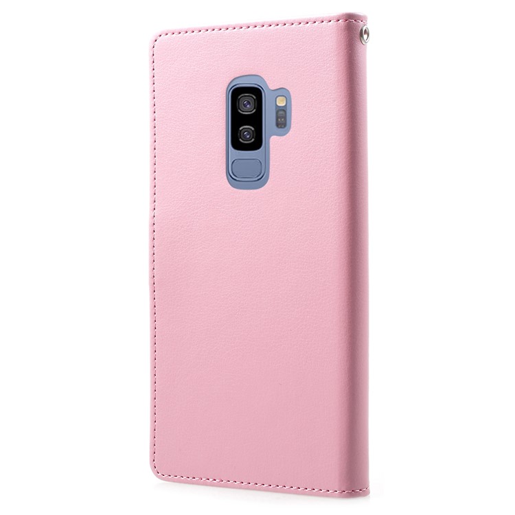 MERCURY GOOSPERY Rich Diary Leather Wallet Protection Casing for Samsung Galaxy S9 Plus G965 - Pink-3