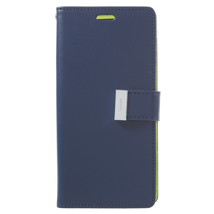 MERCURY GOOSPERY Rich Diary Leather Wallet Mobile Phone Flip Casing for Samsung Galaxy S9 Plus G965 - Blue-2