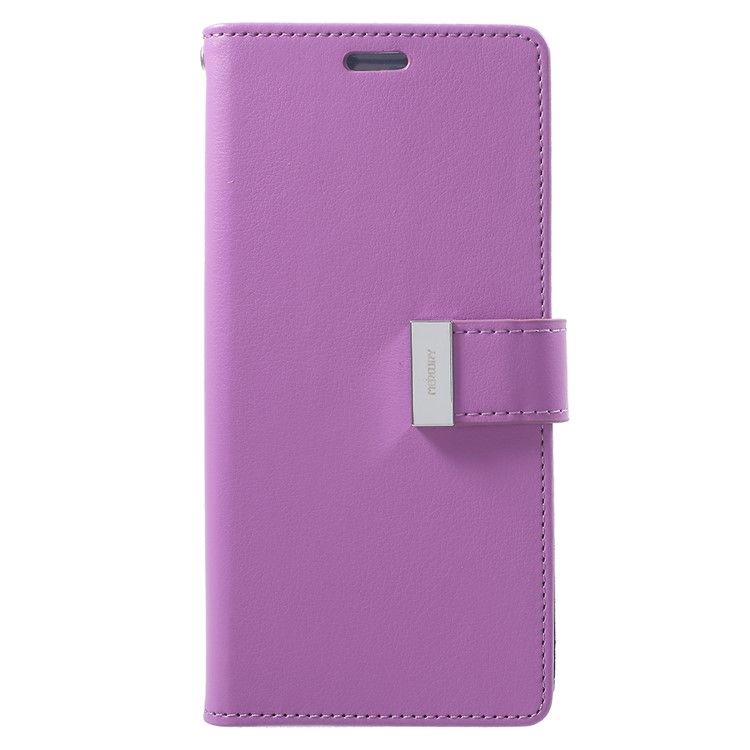 MERCURY GOOSPERY Rich Diary Leather Wallet Protection Cellphone Case for Samsung Galaxy S9 Plus - Purple-2