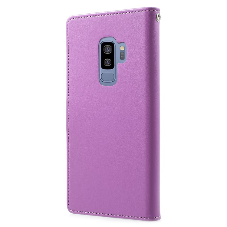 MERCURY GOOSPERY Rich Diary Leather Wallet Protection Cellphone Case for Samsung Galaxy S9 Plus - Purple-3
