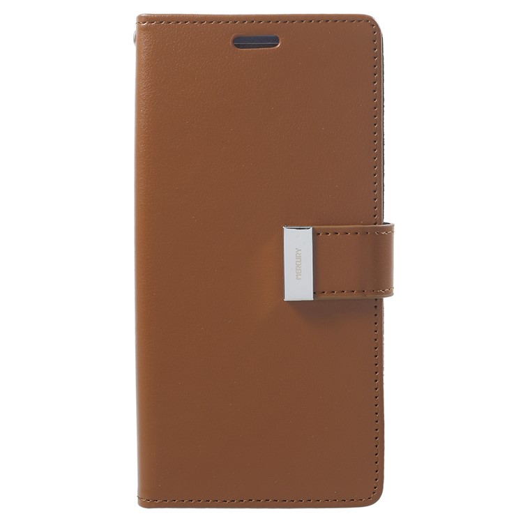 MERCURY GOOSPERY Rich Diary Leather Flip Case for Samsung Galaxy S9 Plus G965 - Brown-2