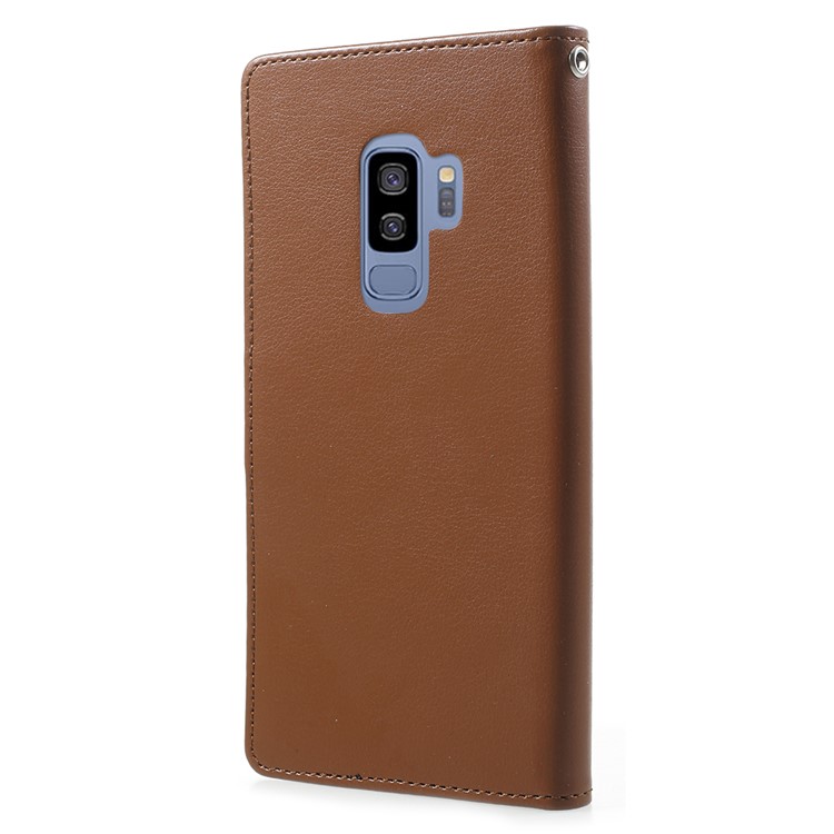 MERCURY GOOSPERY Rich Diary Leather Flip Case for Samsung Galaxy S9 Plus G965 - Brown-3