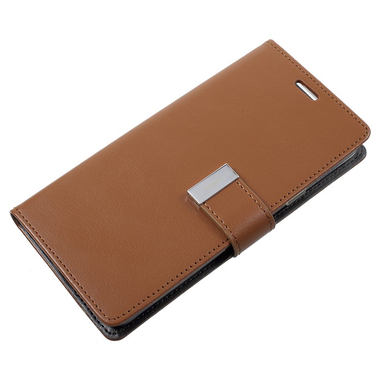 MERCURY GOOSPERY Rich Diary Leather Flip Case for Samsung Galaxy S9 Plus G965 - Brown-4