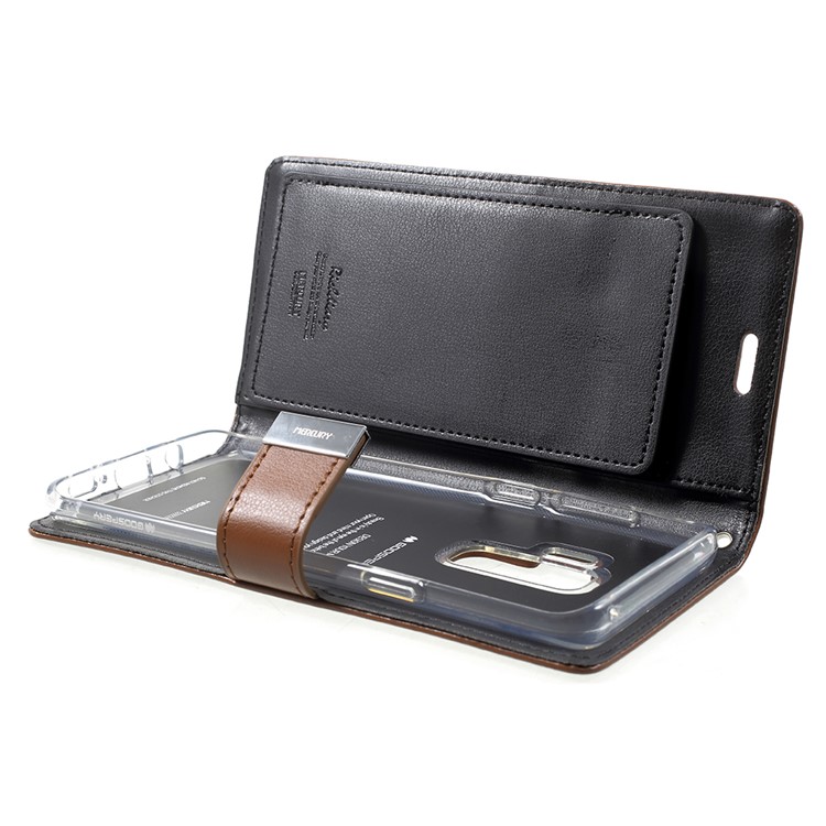 MERCURY GOOSPERY Rich Diary Leather Flip Case for Samsung Galaxy S9 Plus G965 - Brown-5