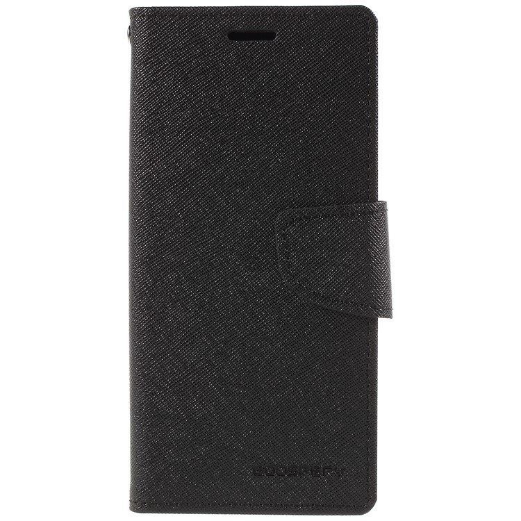 MERCURY GOOSPERY Fancy Diary Wallet Leather Mobile Case for Samsung Galaxy S9 - Black-4