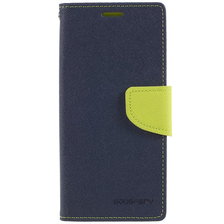 MERCURY GOOSPERY Fancy Diary Leather Wallet Protective Case for Samsung S9 G960 - Dark Blue-3