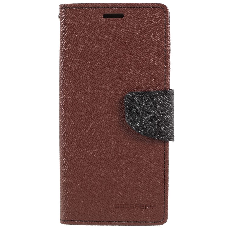 MERCURY GOOSPERY for Samsung Galaxy S9 Contrast Color Wallet Leather Mobile Cover with Stand - Brown-3