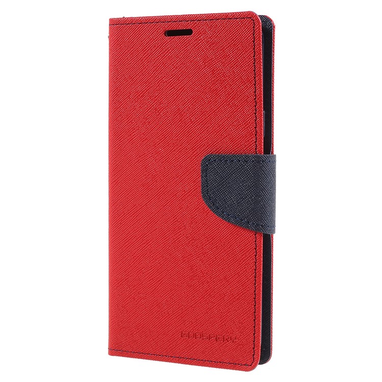 MERCURY GOOSPERY Fancy Flip Leather Wallet Phone Shell for Samsung Galaxy S9 Plus G965 - Red-2
