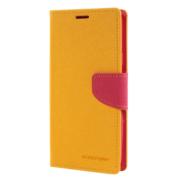 MERCURY GOOSPERY Fancy Flip Leather Wallet Mobile Phone Casing for Samsung Galaxy S9 Plus - Yellow-2