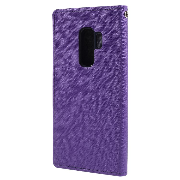 MERCURY GOOSPERY Fancy Flip Leather Wallet Mobile Phone Shell for Samsung Galaxy S9 Plus - Purple-3