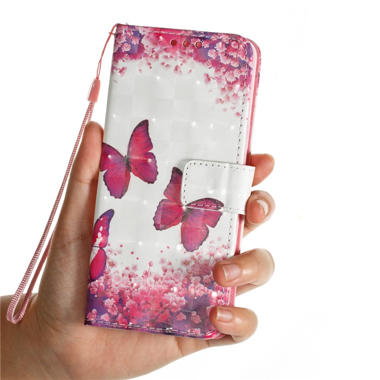 Pattern Printing Leather Wallet Cover for Samsung Galaxy S9 G960 - Vivid Butterflies-7
