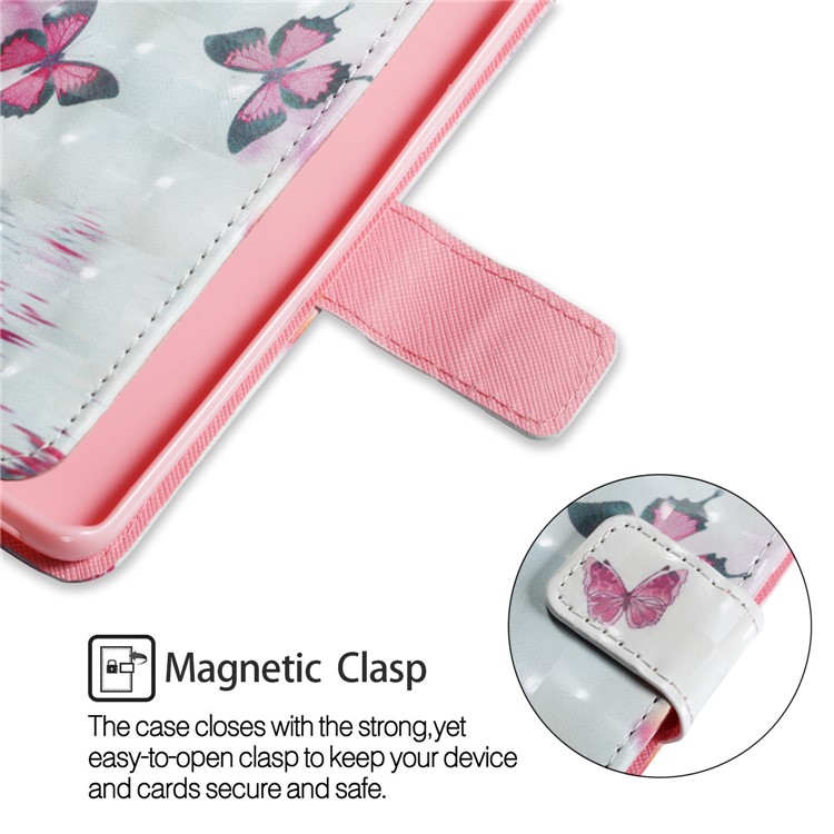 Pattern Printing PU Leather Wallet Case for Samsung Galaxy S9 G960 - Butterfly Pattern-6