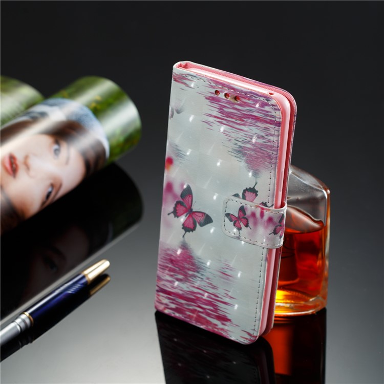 Pattern Printing PU Leather Wallet Case for Samsung Galaxy S9 G960 - Butterfly Pattern-8