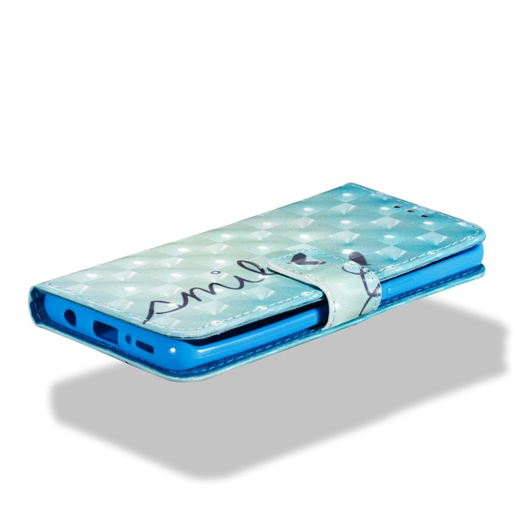 Pattern Printing Leather Wallet Case for Samsung Galaxy S9 - SMILE Pattern-3