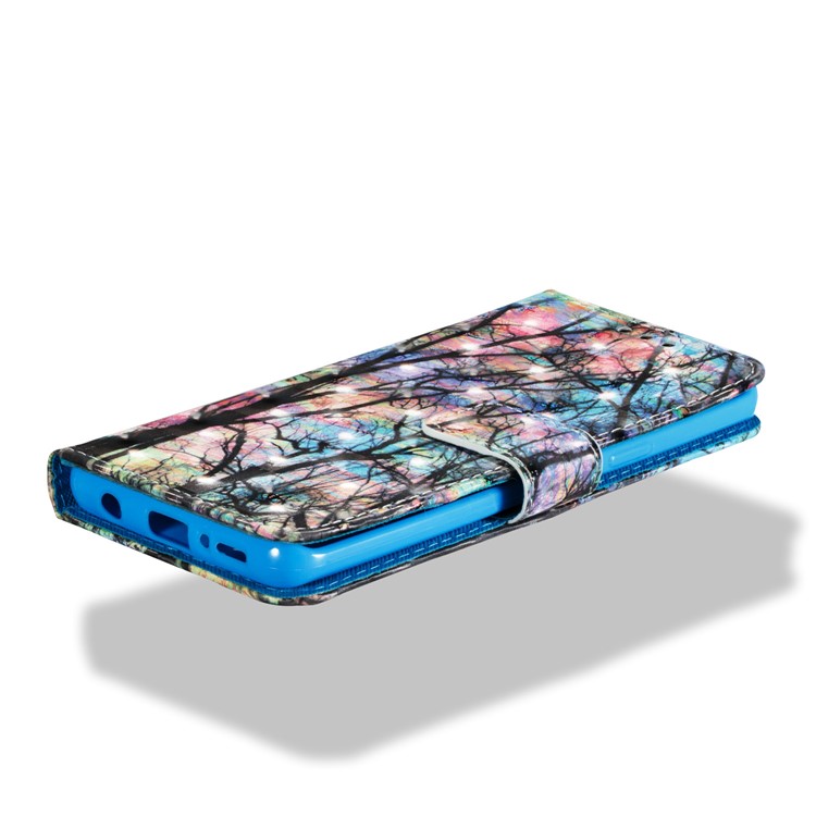 Pattern Printing Leather Wallet Shell Case for Samsung Galaxy S9 - Tree Pattern-3