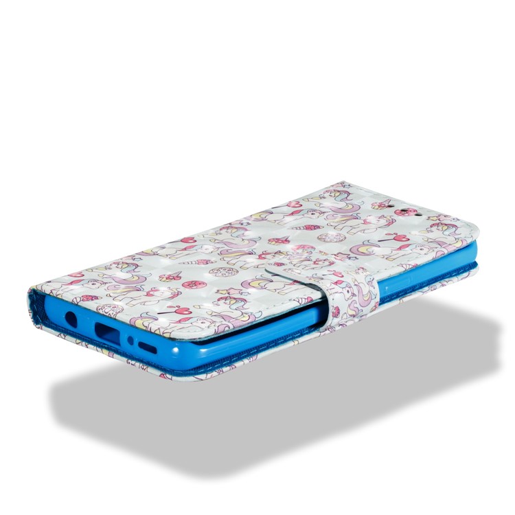 Pattern Printing Leather Wallet Case Shell for Samsung Galaxy S9 - Unicorn Pattern-3