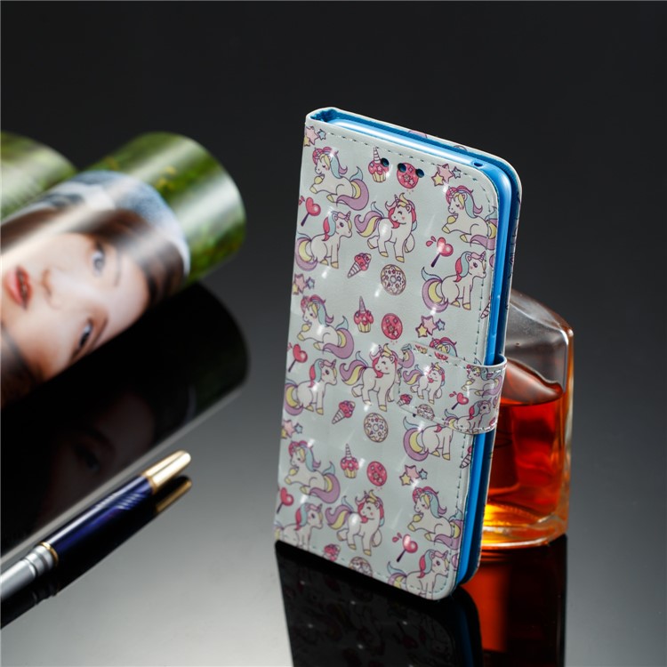 Pattern Printing Leather Wallet Case Shell for Samsung Galaxy S9 - Unicorn Pattern-8
