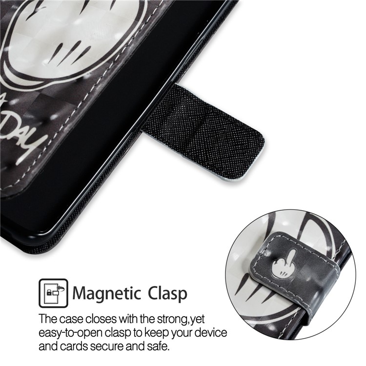 Pattern Printing Magnetic Leather Stand Case for Samsung Galaxy S9 - Have a Nice Day-6