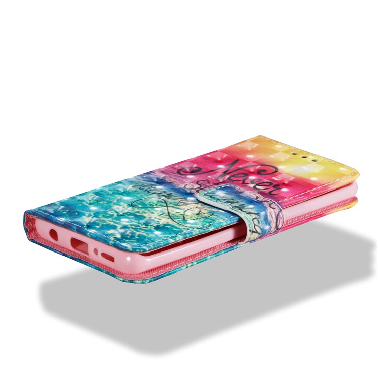 Pattern Printing PU Leather Wallet Stand Case for Samsung Galaxy S9 - Dream Catcher and Quote-3