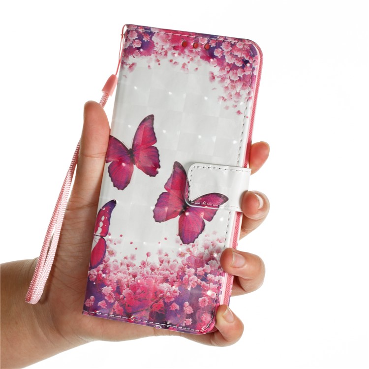 Pattern Printing Wallet Leather Stand Case for Samsung Galaxy S9 Plus G965 - Vivid Butterflies-5