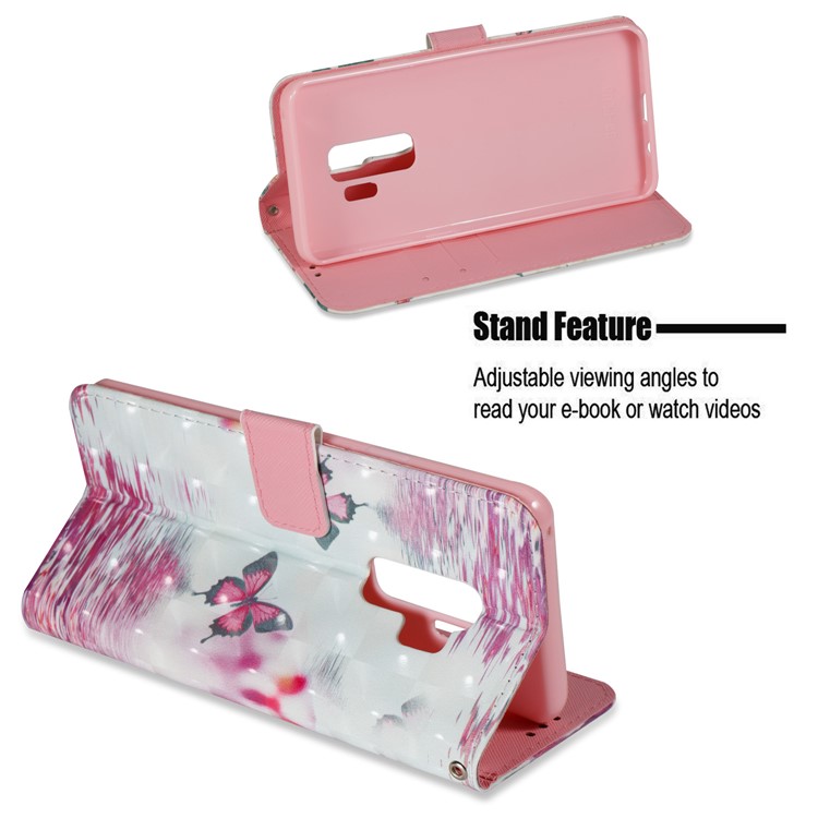 Pattern Printing Wallet Leather Stand Cover for Samsung Galaxy S9 Plus - Unicorn Pattern-4