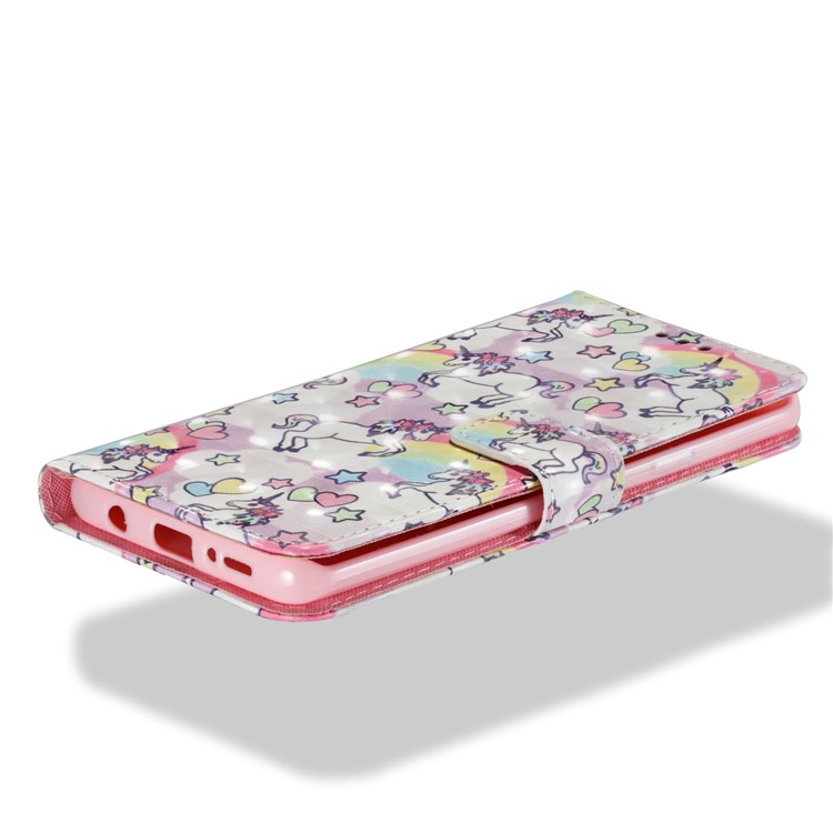 Pattern Printing Wallet Leather Stand Shell for Samsung Galaxy S9 Plus - Rainbow and Unicorn-3